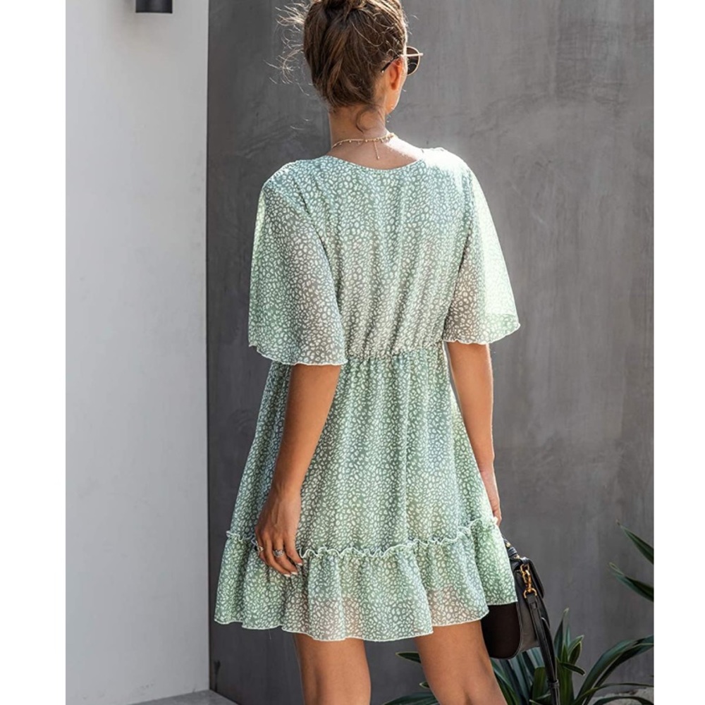 Floral Ruffle Mini Dress - Picture 3 of 4